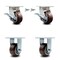Service Caster 4 Inch Kingpinless Poly on Polyolefin Caster Brake and Swivel Lock 2 Rigid, 2PK SCC-KP30S420-PPUR-SLB-BSL-2-R-2 - alternate 3